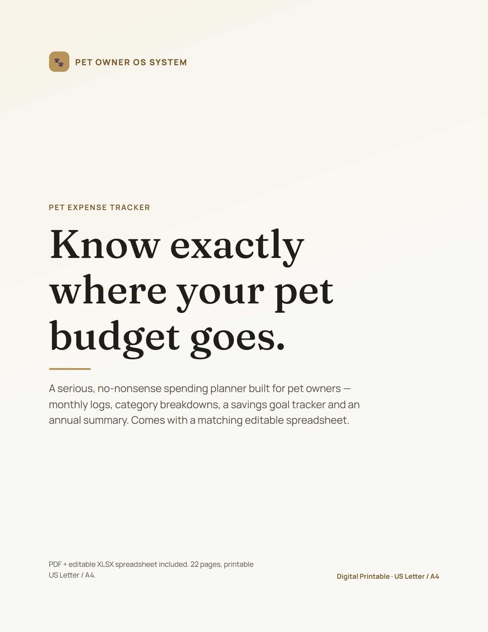 Pet Expense Tracker cover